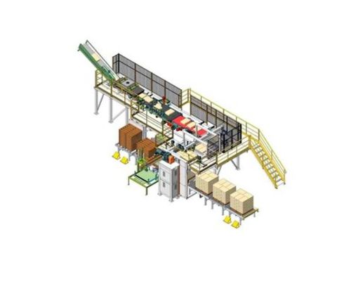 Ligne électrique d'emballage et de palettisation Machine automatisée de palettisation et de dépalettisation