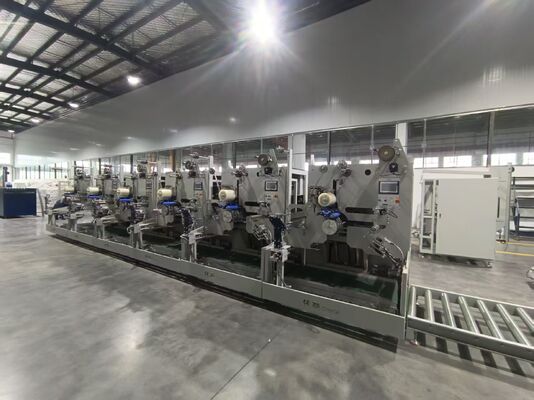 6 Unités de Bobinage Indépendantes, Abaissement, Traversée Servo 300m/min – Ligne d'Extrusion PP