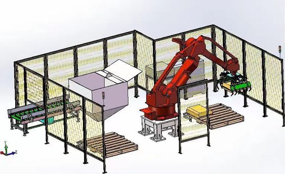 Équipement d'emballage et de palettisation électrique robotisé à grande vitesse avec palettes d'empilage