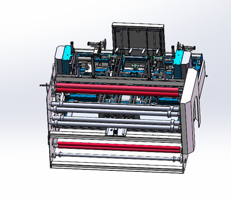 Machine automatique d'emballage de rouleaux textiles