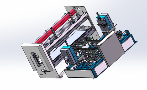 5 - 6 rouleaux/min Machine automatique d'emballage en rouleaux de tissu pour les coussins