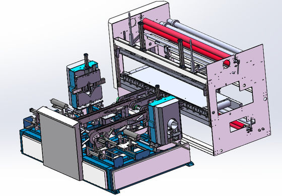 Machine à emballer des rouleaux de tissu multifonctionnels