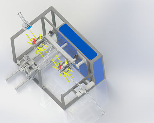 Machine à enroulement de tuyaux en plastique à double bobine entièrement automatique pour le ruban adhésif à micro-pulvérisation