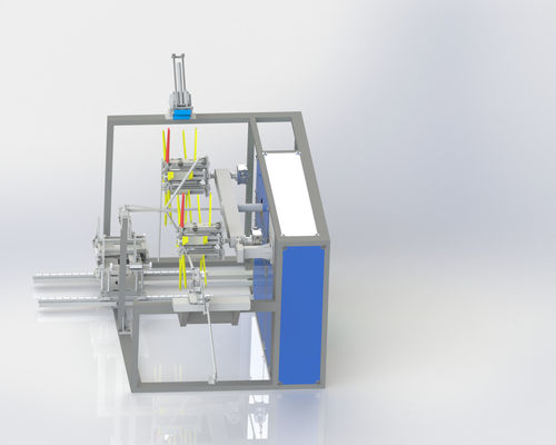 Machine à enroulement de tuyaux en plastique à double station