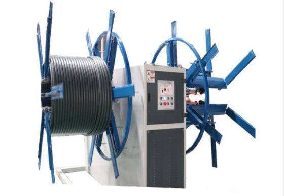 Machine de remontage à double disque de tubes en plastique à enroulement à plomb