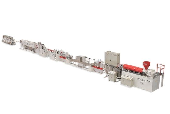 Régulation PLC de la machine d'extrusion de la courroie d'emballage en PET à vis unique 800 kg/h