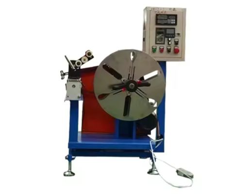 Machine automatique de remontage de tuyaux en plastique à bande de caoutchouc avec régulateur de tension