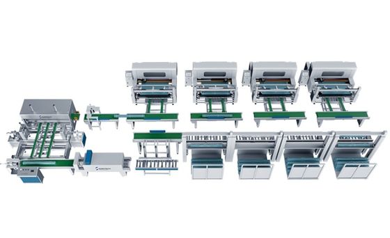 Machine électrique automatique d'emballage de rouleaux de tissu pour le noyau d'oreiller textile