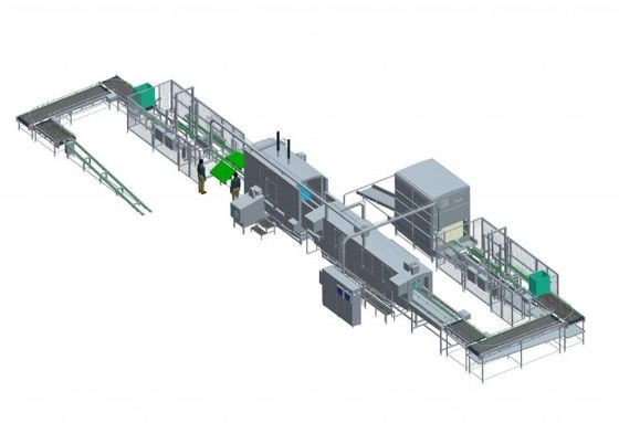 Systèmes de dépalletisation robotisés en continu avec empilage de palettes
