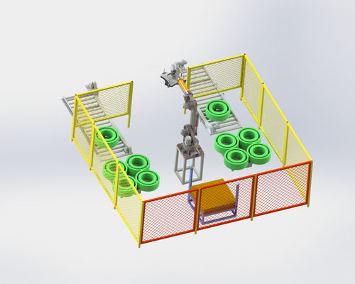 Machine de laminage automatique à bande de polyester en PET avec système de palettisation automatique