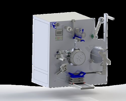 Bobineuse entièrement automatique pour feuillard PET avec film d'emballage intégré